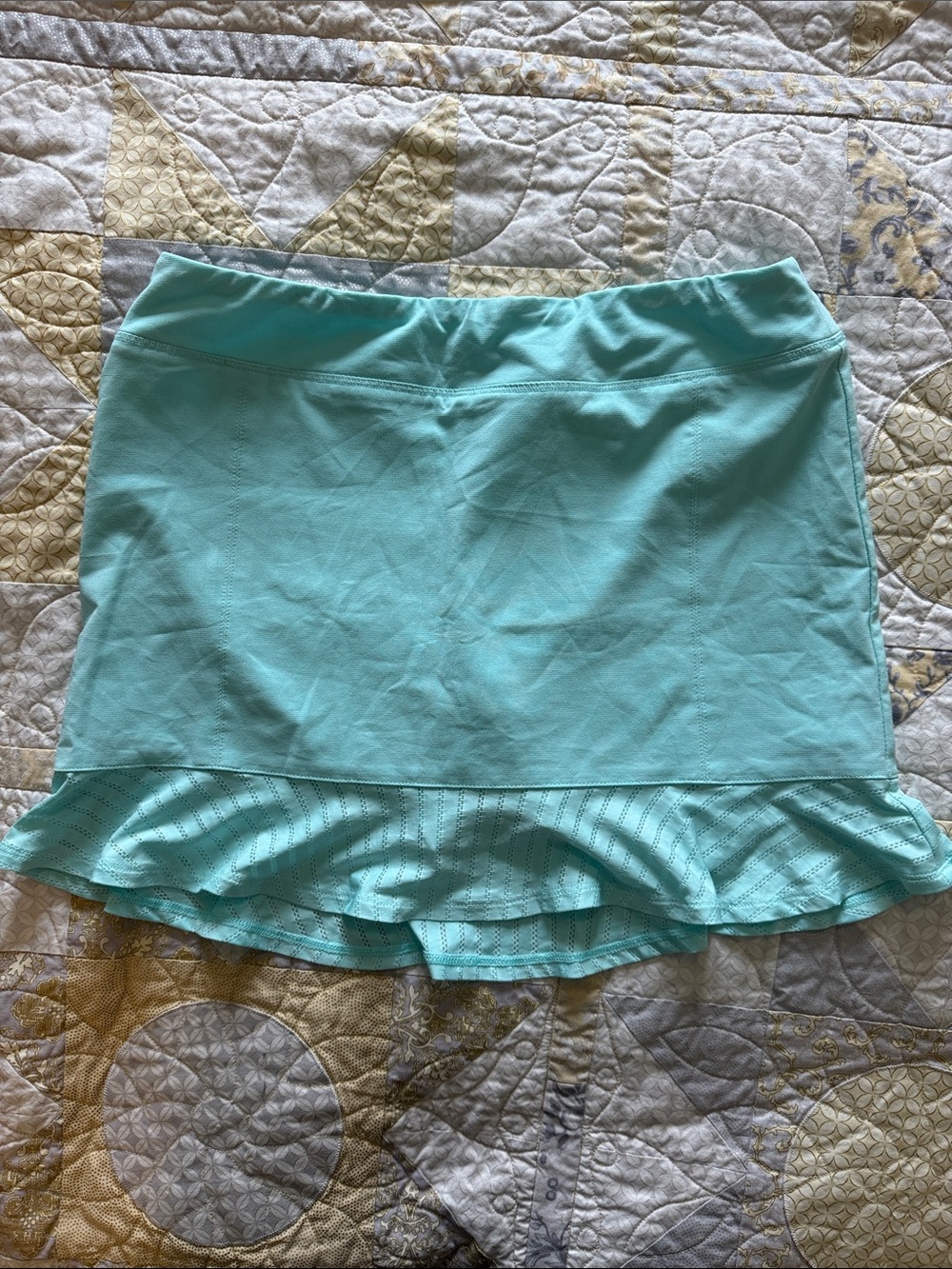 Adidas Golf Tennis Athletic Aqua Ruffled Hem Women's Skort